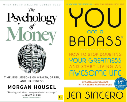 Books that improved my mindset!! cover photo collage