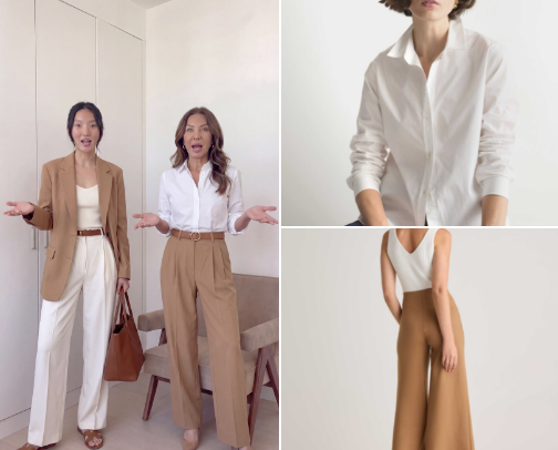 ivory + camel cover photo collage