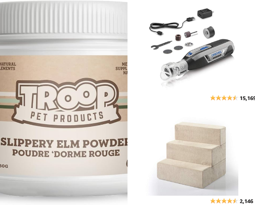Dogs accessories and supplements cover photo collage