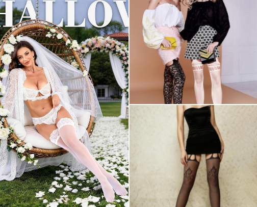 25 Stocking Outfit Ideas You'll Want to Try This Season cover photo collage