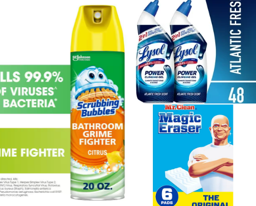 The best cleaning supplies cover photo collage