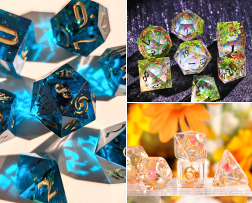 Handcrafted Dice and Tabletop Accessories That Fixed Our Painfully Slow Game Nights cover photo collage