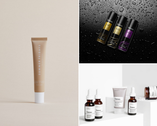 beauty and skincare cover photo collage