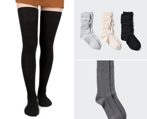 Thigh and socks for Daily use cover photo collage