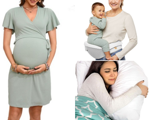 Maternity outfits cover photo collage