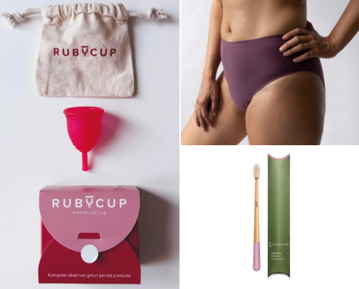 My non-toxic bathroom swaps (that work just as well) cover photo collage