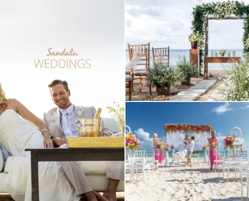 "DESTINATION WEDDINGS" in Jamaica cover photo collage