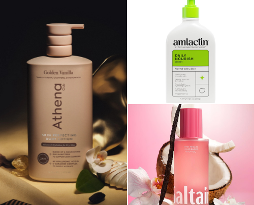 Body care favorites for extremely dry skin cover photo collage