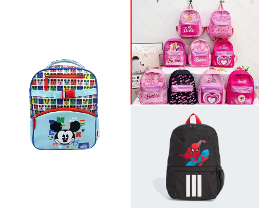 Kids bag cover photo collage