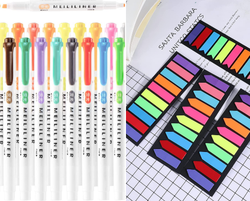 reading supplies / stationeries you need 🫶🏻 cover photo collage