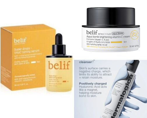 AM Skincare routine - 30+ skin cover photo collage