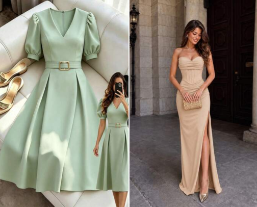 Elegant Dress to makes you perfect cover photo collage