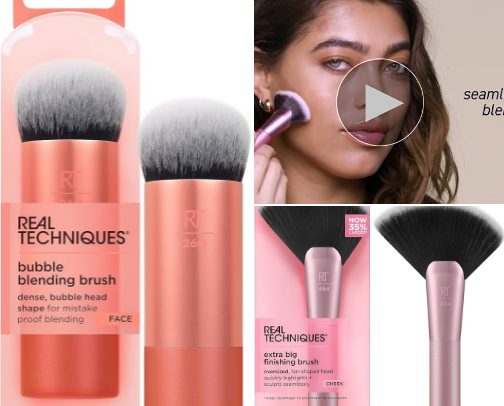 Make-Up Brushes, Sponges, & Puffs cover photo collage