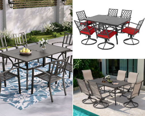 PATIO FURNITURE SET cover photo collage