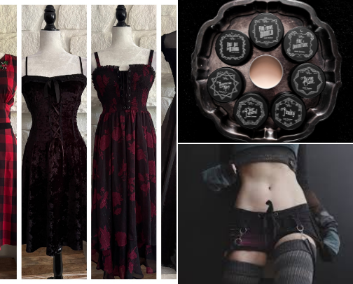 Sustainable Goth Stores - because slow fashion is so Goth cover photo collage