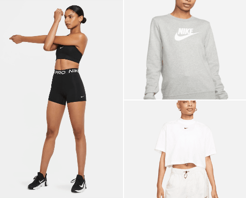 sportswear and accessories cover photo collage