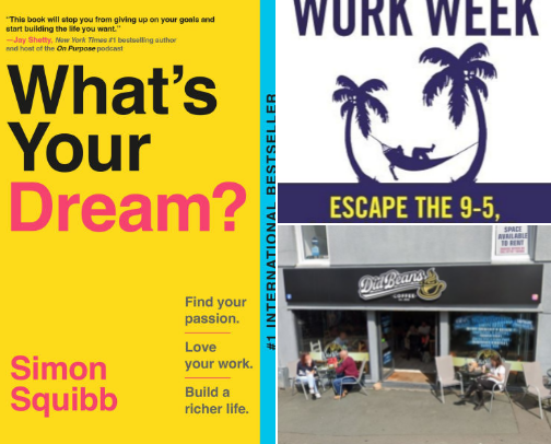 My favorite book recs for self-improvement and development, business/entrepreneurship or finally starting that side hustle! cover photo collage