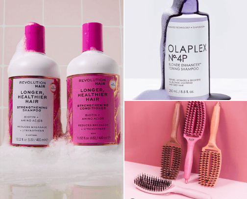 Hair care cover photo collage