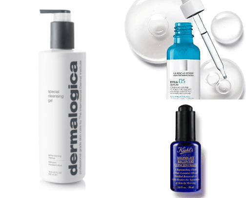Skincare cover photo collage