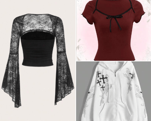 shirts from shein! cover photo collage