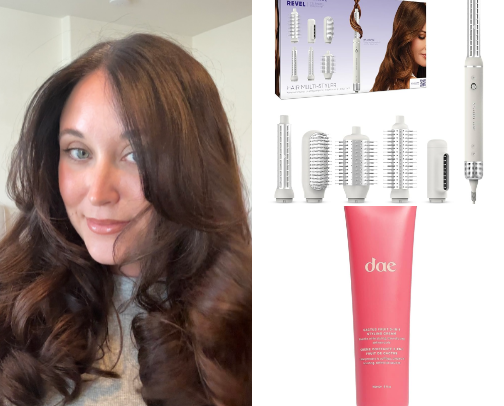 My secret to a salon worthy blowout at home! cover photo collage