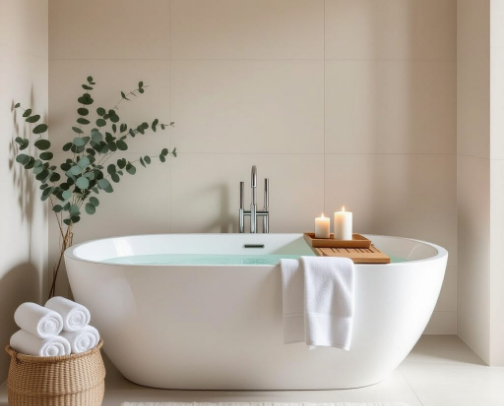 Bathroom Chic: Calm, Clean & Elevated cover photo collage