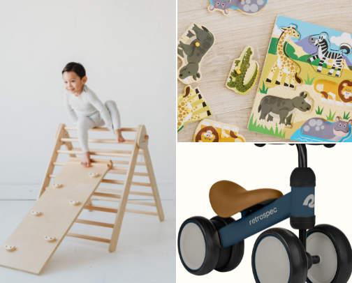 Baby’s 1st Christmas GIFT GUIDE (Montessori Inspired) cover photo collage