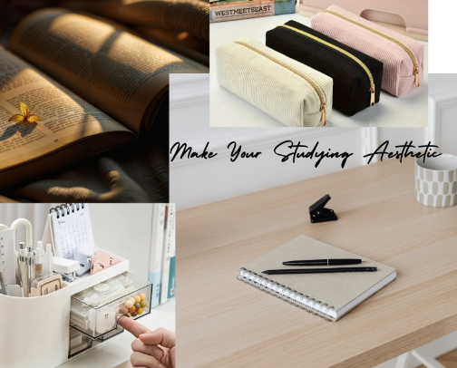 Study Desk Essentials For Students cover photo collage