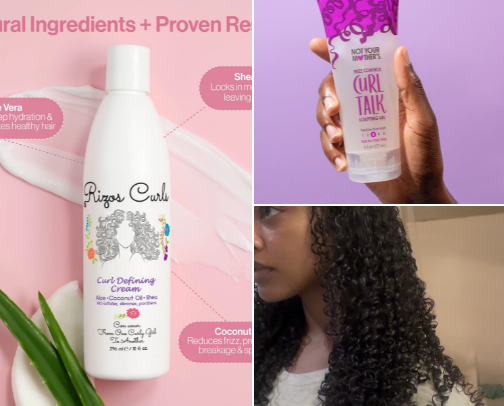 Curly Hair Care💆🏽‍♀️ cover photo collage
