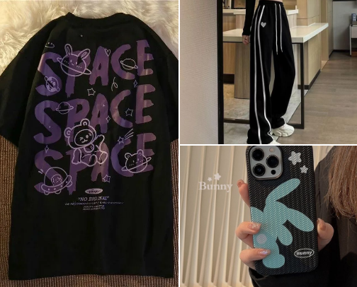 cute clothes and accessories that won't compromise your dark aesthetic ੈ✩‧₊˚ cover photo collage