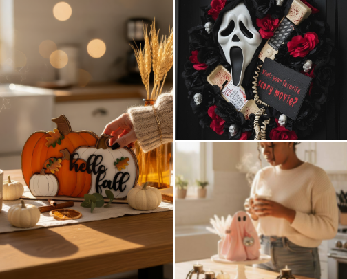 Cute Fall & Halloween Home Decor Finds For Halloween Lovers! cover photo collage