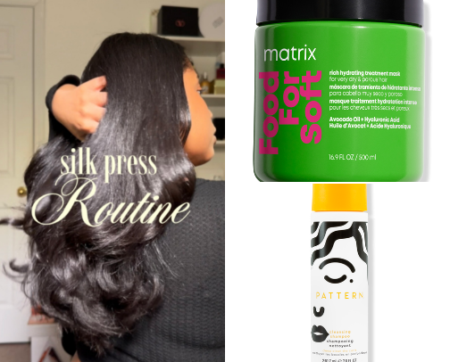 A Low Porosity Girls Silk Press Essentials cover photo collage