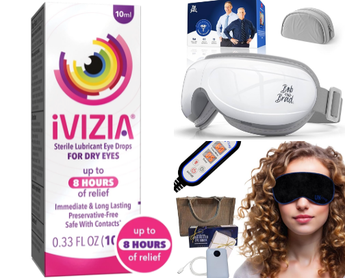 Dry eye relief products!! cover photo collage