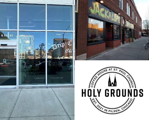 Unique Chicago coffee shops for great vibes cover photo collage