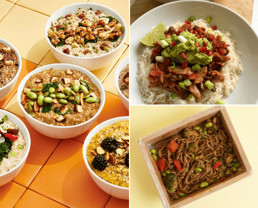 Vegetarian food cover photo collage