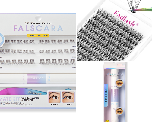 Full lash routine and exact products🦋 cover photo collage