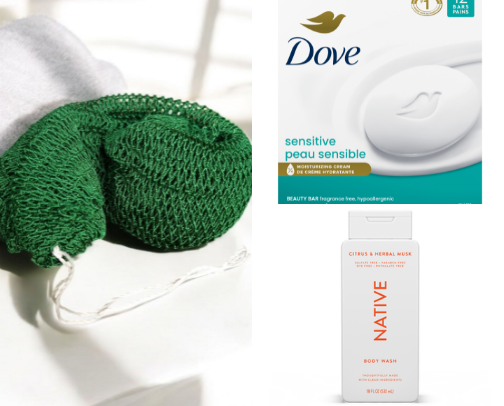 Dry Skin Shower Favorites cover photo collage