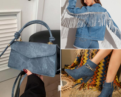 "Denim Divas " Stylish Ladies Jeans Collection cover photo collage