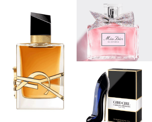 My favourite perfumes cover photo collage
