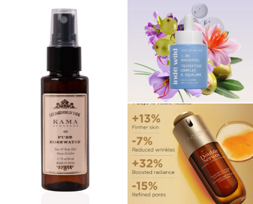 My night time beauty regimen cover photo collage