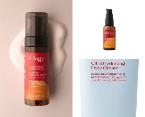 Skin care cover photo collage