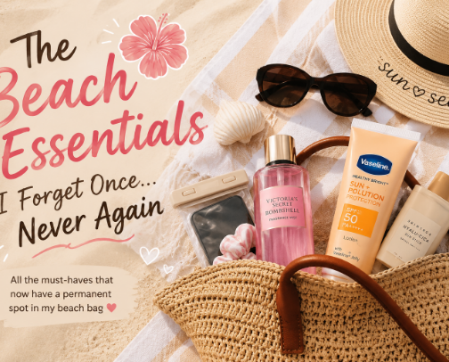 🌺 The Beach Essentials I Forget Once… Never Again cover photo collage