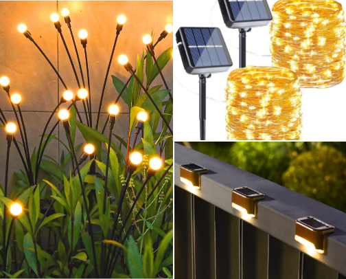 Outdoor Lighting cover photo collage