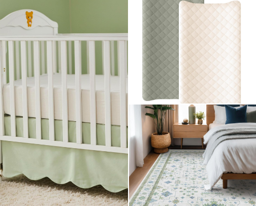 Baby boy nursery finds 🦢🧺 cover photo collage