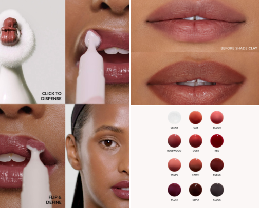 Lips on Set : Modeling cover photo collage