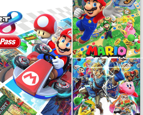 Video games cover photo collage