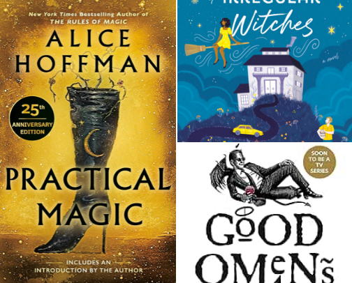 Books With Witchy Vibes cover photo collage