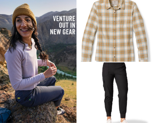Hiking and Outdoorsy Clothes cover photo collage