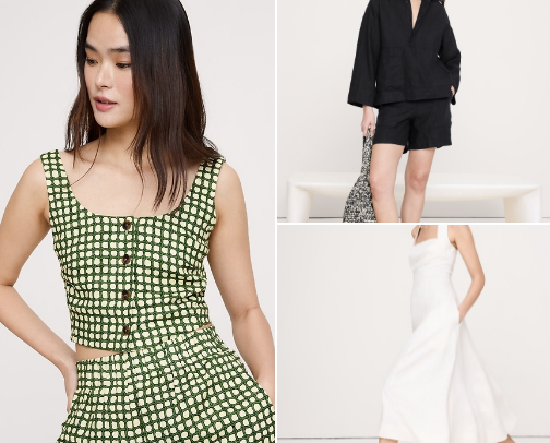 Summer Linen Style Guide cover photo collage