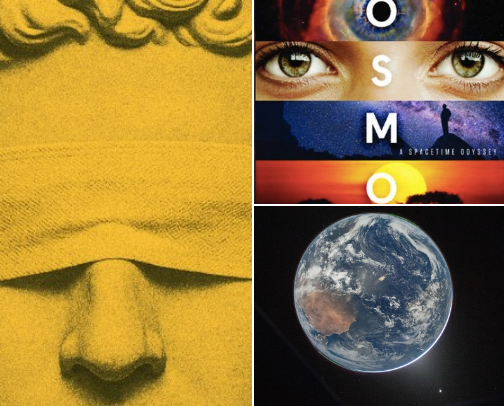 The Cosmic & Human Story: From the Big Bang to the AI Revolution cover photo collage